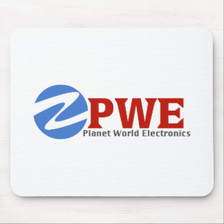 Planet World Electronics White Mouse Pad