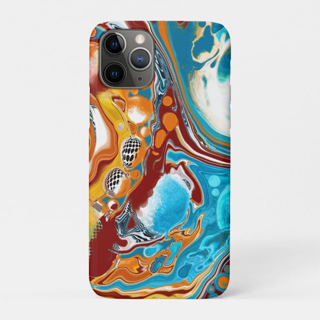Planetary Bliss Fluid Digital Art     Case-Mate iPhone Case (Back)