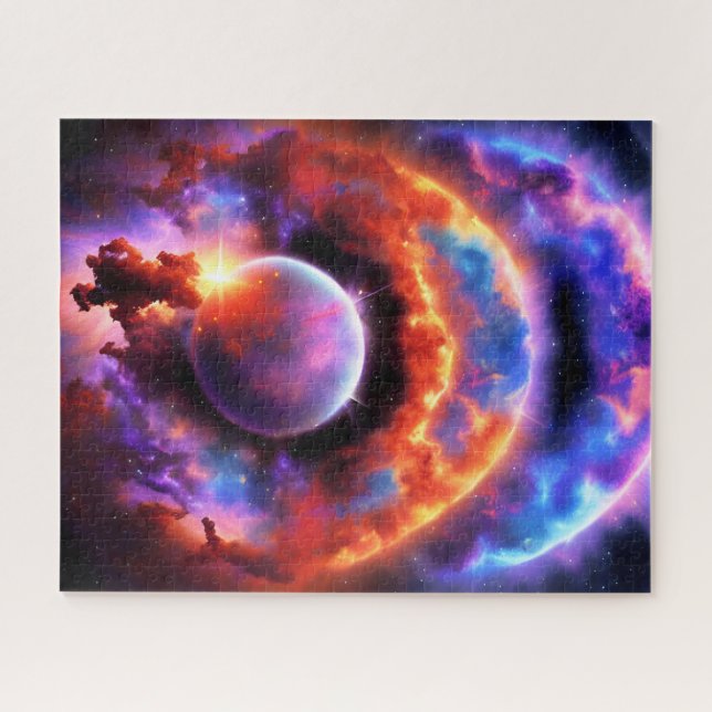 Planetary Event Stuck in Otherworldly Dimensions Jigsaw Puzzle (Horizontal)