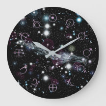 Planetary Glyphs Deep Space Astronomy Clock