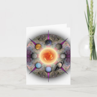 Planetary Mandala Note Card