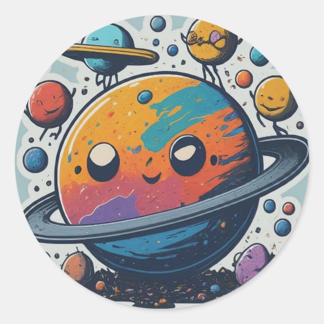  Planetary Party Stickers (Front)