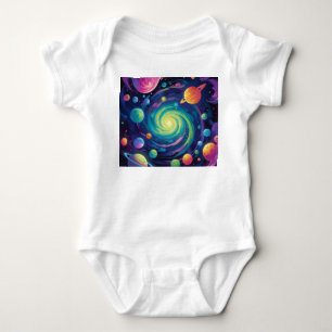Planetary Spin Baby Bodysuit