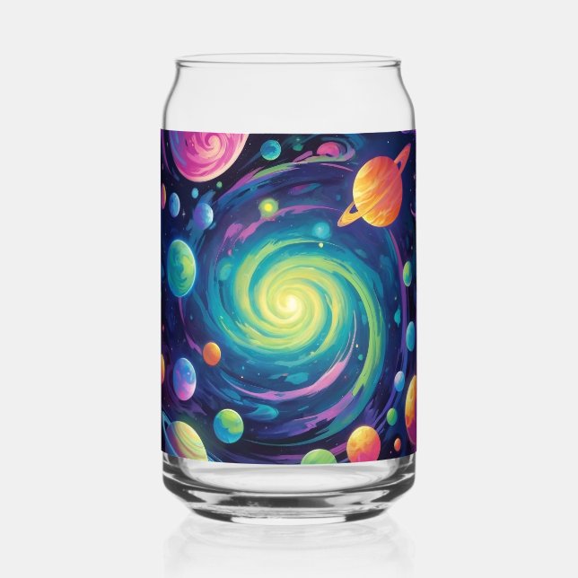 Planetary Spin Beer Can Glass (Front)
