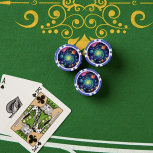 Planetary Spin Poker Chip