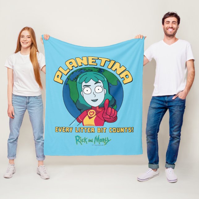 Planetina - Every Litter Bit Counts Fleece Blanket (In Situ)