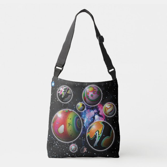 Planetoids Crossbody Bag (Front)