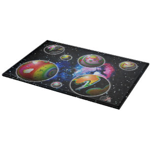 Planetoids Cutting Board