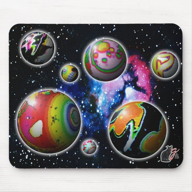 Planetoids Mouse Pad (Front)