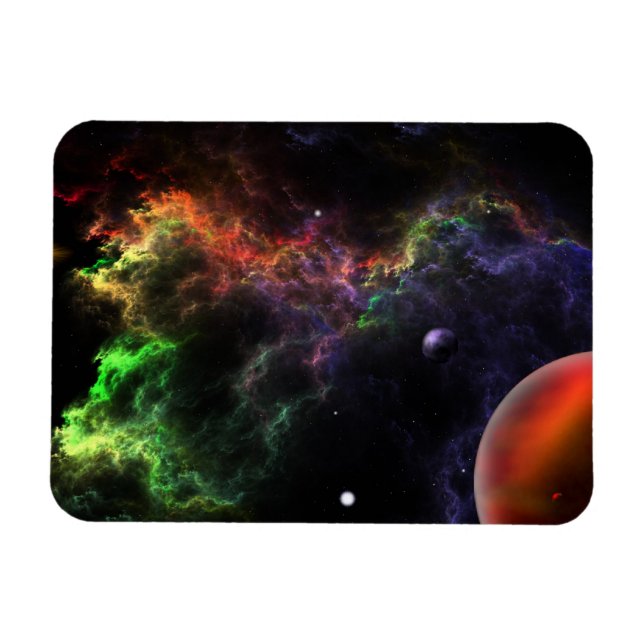 Planetoids - Nebula Cluster Photo Magnet (Horizontal)