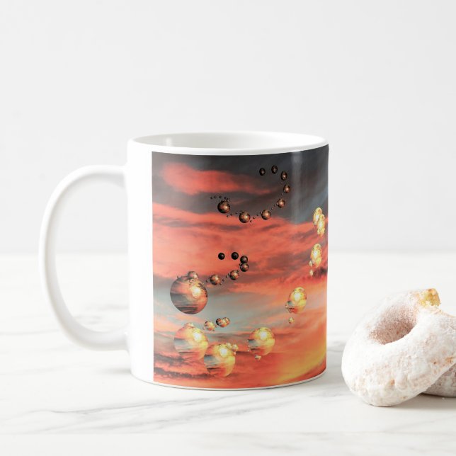 Planets Abound Coffee Mug (With Donut)