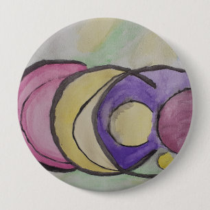 Planets Abstract Art Badge