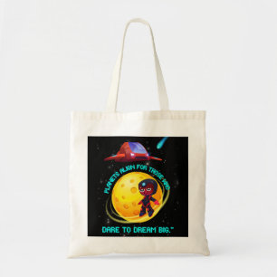 Planets align for who dare to dream big tote bag