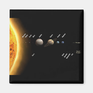 Planets and Dwarf planets Space NASA Magnet