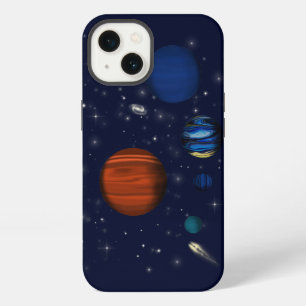 Planets and galaxies in space iPhone 13 case