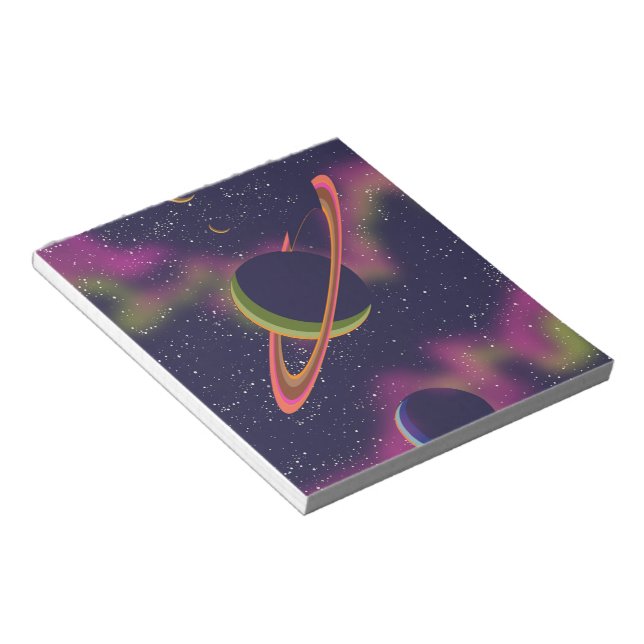 Planets and Stars Notepad (Angled)