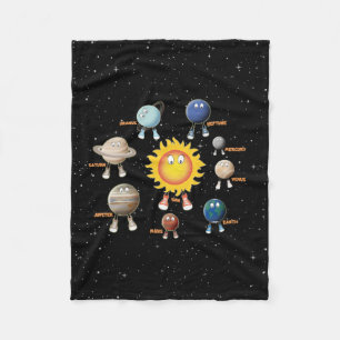 Planets and The Solar System Fleece Blanket