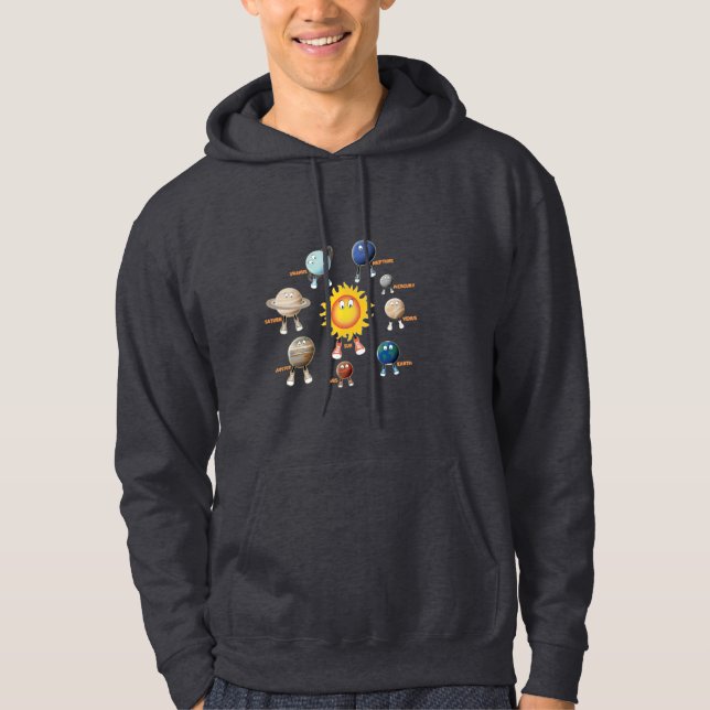 Planets and The Solar System Hoodie (Front)