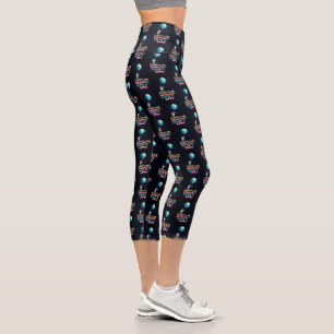 Planets Are Fascinating But Earth Is Home Capri Leggings