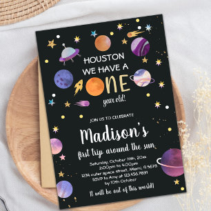 Planets Birthday Invitation