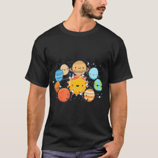 Planets Camping Solar System Campfire T-Shirt