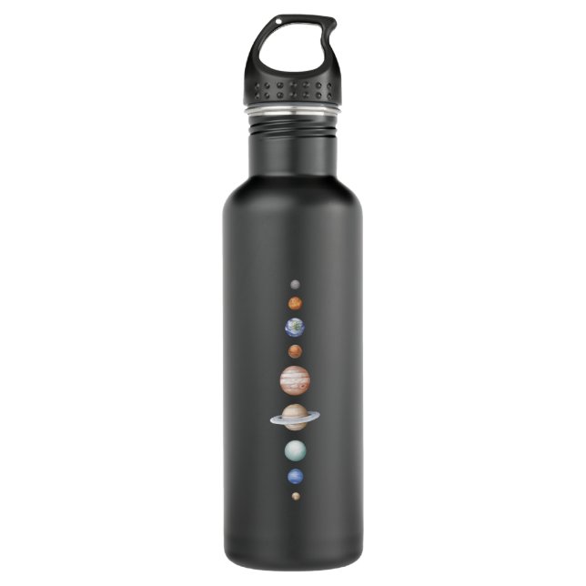 Planets Colour Solar System 710 Ml Water Bottle (Front)