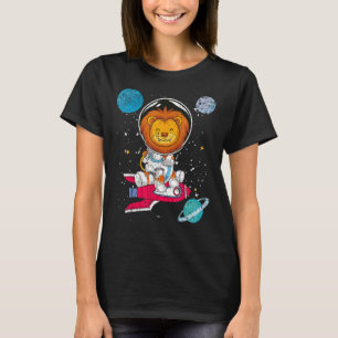 Planets Cute Zoo Animal Space Travel Rockets Astro T-Shirt