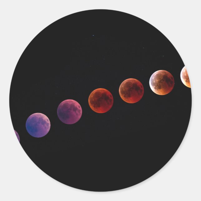 Planets in solar system like life classic round sticker (Front)