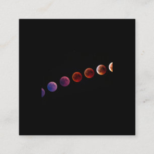 Planets in solar system like life square business card