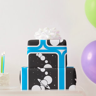 Planets In Space Wrapping Paper