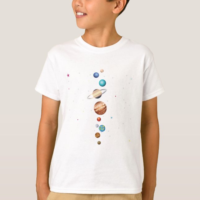 Planets of Solar System4 T-Shirt (Front)