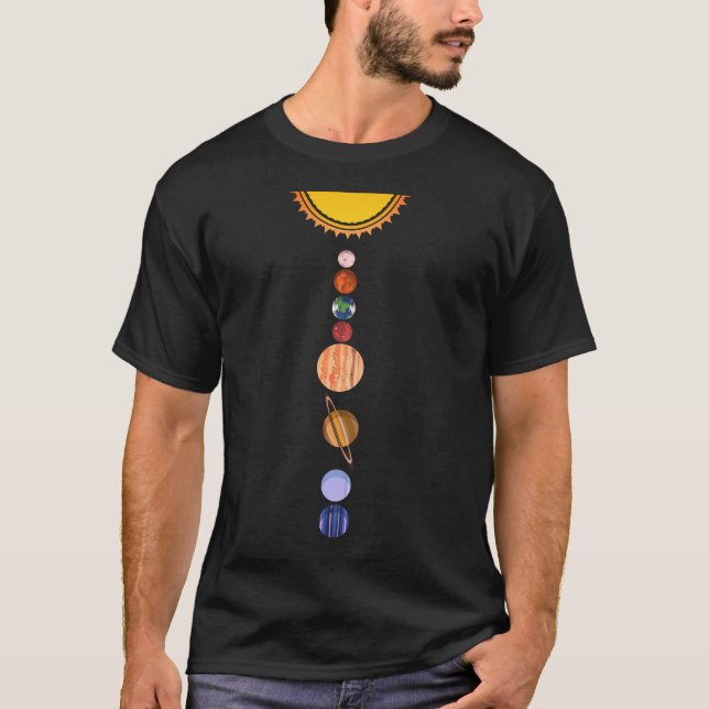 Planets of Solar System T-Shirt (Front)