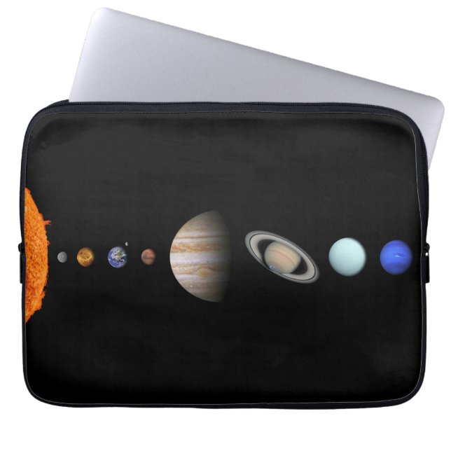 PLANETS OF THE SOLAR SYSTEM 13" Laptop Sleeve (Front)