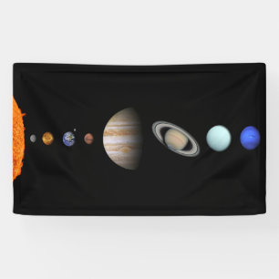 PLANETS OF THE SOLAR SYSTEM 5’ x 3’ Banner