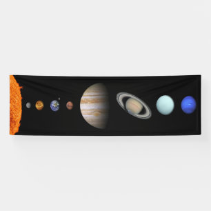PLANETS OF THE SOLAR SYSTEM 8’ x 2.5’ Banner