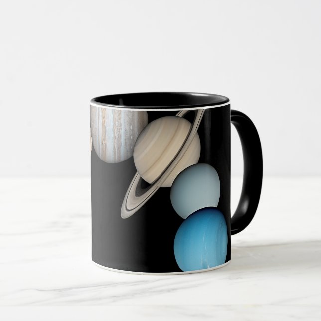 Planets of the solar system (Colour Changeable) Co Mug (Front Right)