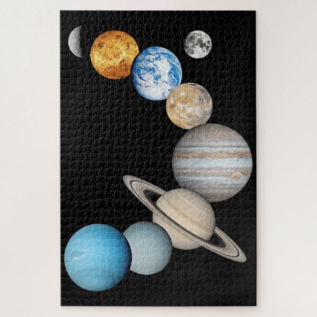 Planets of the solar system (Colour Changeable) Jigsaw Puzzle (Vertical)