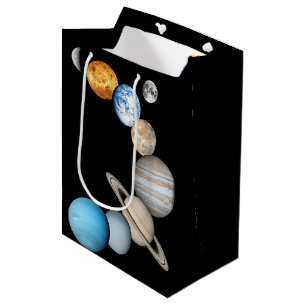 Planets of the solar system (Colour Changeable) Medium Gift Bag