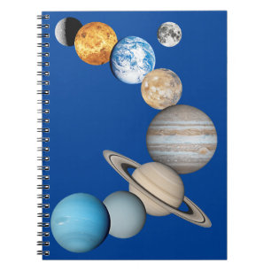 Planets of the solar system (Colour Changeable)  Notebook