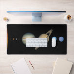 Planets of the solar system desk mat<br><div class="desc">From the Apollo flights to pictures from deep space captured by the Hubble Space Telescope, this collection features official NASA photographs. In addition to historic pictures of rockets and astronauts, it presents brilliantly coloured images of the planets and views of Earth from space, as well as distant stars, galaxies, and...</div>