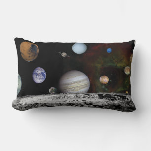 Planets of the solar system lumbar cushion