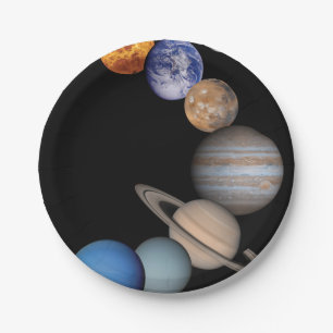 Planets of the solar system paper plate