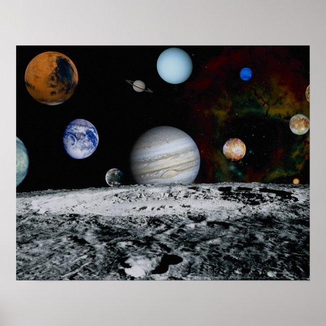 Planets of the Solar System Poster (Front)