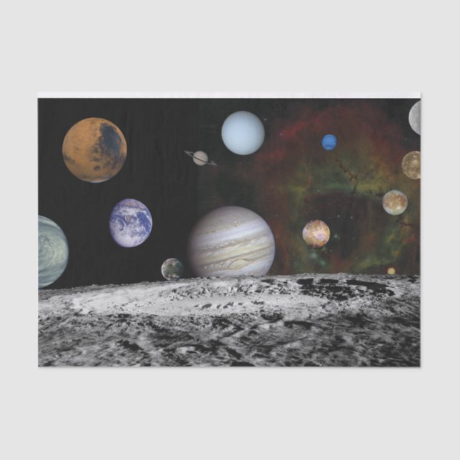 Planets of the solar system tissue paper (Front)