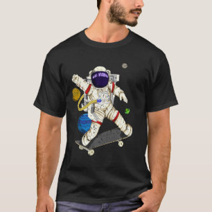Planets Outer Space Cool Astronaut T-Shirt