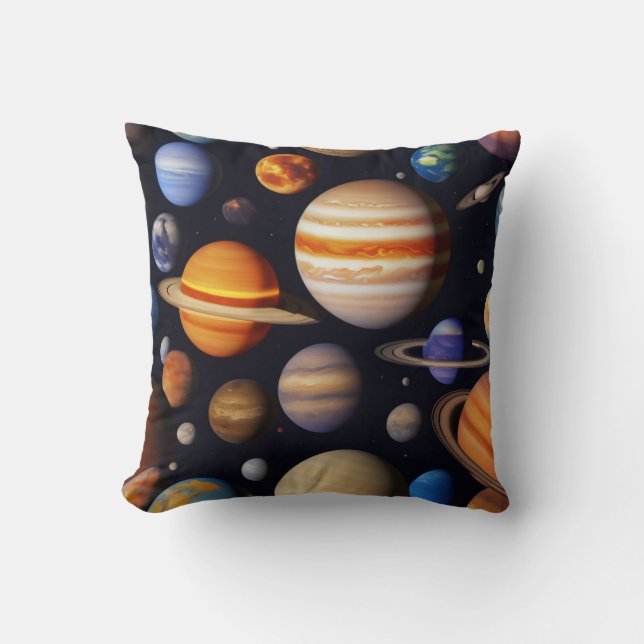 Planets Pattern Cushion (Front)