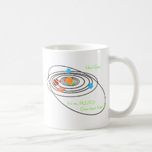 Planets poor pluto coffee mug