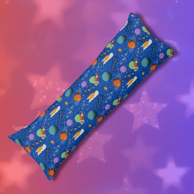 Planets & Rockets Outer Space Pattern Body Cushion (Creator Uploaded)