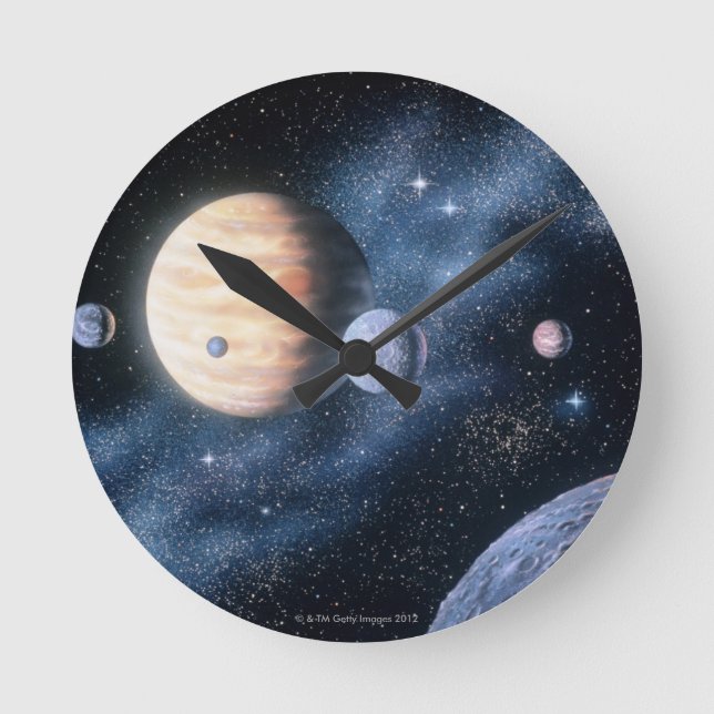 Planets Round Clock (Front)