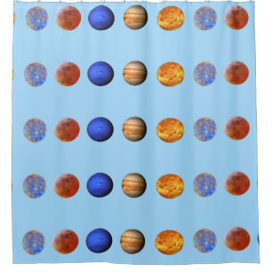Planets Shower Curtain